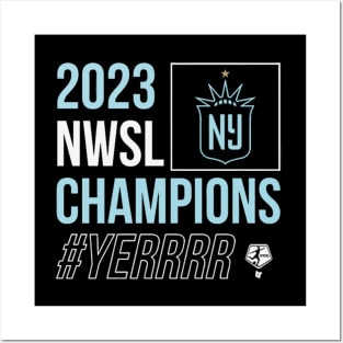 NJNY Gotham FC 2023 NWSL Champions Posters and Art